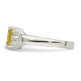 Sterling Silver Yellow & White CZ Ring - QR-08A77680-7326
