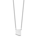 Sterling Silver/Rhodium-plated Arizona State Necklace