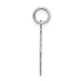Sterling Silver/Rhodium-plated Brocaded Letter G Initial Pendant