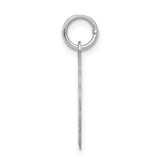 Sterling Silver/Rhodium-plated Brocaded Letter S Initial Pendant