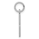 Sterling Silver/Rhodium-plated Elongated Number 88 Charm