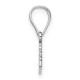 Sterling Silver/Rhodium-plated Kentucky State Pendant