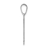 Sterling Silver/Rhodium-plated Nevada State Pendant