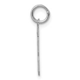 Sterling Silver/Rhodium-plated Polished Number 13 Charm - QS-8C6A2A03-6645