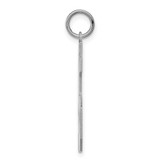 Sterling Silver/Rhodium-plated Polished Number 45 Charm - QP-4CDE962B-1556