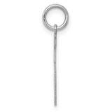 Sterling Silver/Rhodium-plated Polished Number 5 Charm - QM-9D98E257-9020