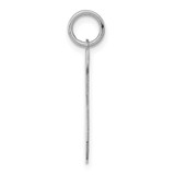Sterling Silver/Rhodium-plated Polished Number 5 Charm - QP-1BA105B2-7560