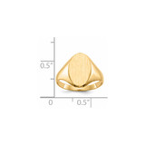 14k 8.5x14.0mm Closed Back Signet Ring - RS-C97D22BD-7853