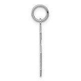 Sterling Silver/Rhodium-plated Polished Number 6 Charm - QP-5724522E-2583