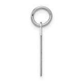 Sterling Silver/Rhodium-plated Polished Number 7 Charm - QS-9A99B3C8-1238