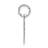 Sterling Silver/Rhodium-plated Polished Number 8 Charm - QS-DA49EDC7-5511