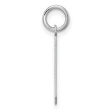 Sterling Silver/Rhodium-plated Polished Number 9 Charm - QM-7A784E74-8339