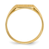 14k 8.5x7.0mm Closed Back Signet Ring - RS-0C571C0E-8226