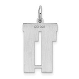 Sterling Silver/Rhodium-plated Satin Number 11 Charm - QP-8267BD63-4027