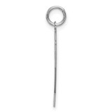 Sterling Silver/Rhodium-plated Satin Number 22 Charm - QP-9C6A3698-4104