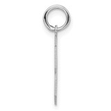 Sterling Silver/Rhodium-plated Satin Number 23 Charm - QP-B0A5389E-2675