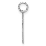 Sterling Silver/Rhodium-plated Satin Number 25 Charm - QP-61F9A9FC-6225