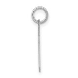 Sterling Silver/Rhodium-plated Satin Number 50 Charm - QP-E0A015D0-5371