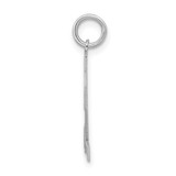 Sterling Silver/Rhodium-plated Satin Number 52 Charm - QP-DD2346A9-2867