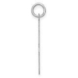 Sterling Silver/Rhodium-plated Satin Number 8 Charm - QP-69B46CF8-7464