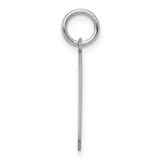 Sterling Silver/Rhodium-plated Satin Number 9 Charm - QP-3767A34B-9129