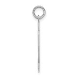 Sterling Silver/Rhodium-plated Satin Number 92 Charm