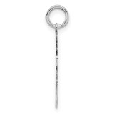 Sterling/Silver Rhodium-plated Polished Number 36 Charm