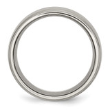 Titanium Grooved Ridged Edge 10mm Brushed and Polished Band - TB-63CF7669-8183