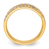 True Origin 14k /4 carat Lab Grown Diamond VS D E F Fancy Band