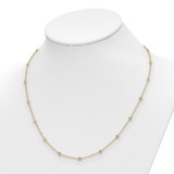 True Origin 14k 1 1/3 carat Lab Grown Diamond VS+ F+ Twenty Station 20 inch Necklace