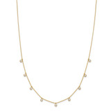 True Origin 14k 1 1/6 carat Lab Grown Diamond VS DEF Nine Station 18 inch Necklace