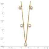 True Origin 14k 1 1/6 carat Lab Grown Diamond VS DEF Nine Station 18 inch Necklace