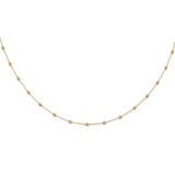 True Origin 14k 1 1/6 carat Lab Grown Diamond VS+ F+ Eighteen Station 18 inch Necklace