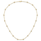True Origin 14k 1 1/6 carat Lab Grown Diamond VS+ F+ Eighteen Station 18 inch Necklace