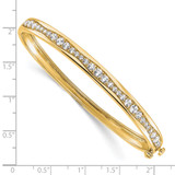 True Origin 14k 1 5/8 carat Lab Grown Diamond VS D E F 6.75 inch Bangle - BM-311ABFCC-5226