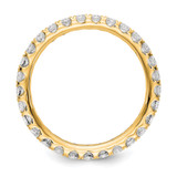 True Origin 14k 1 carat Lab Grown Diamond VS  D E F  Size 5 Eternity Ring