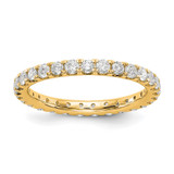 True Origin 14k 1 carat Lab Grown Diamond VS  D E F  Size 9 Eternity Ring