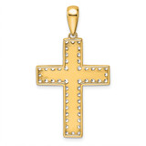 True Origin 14k 1 carat Lab Grown Diamond VS D E F Cross Pendant - PM-0060439E-4561