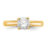True Origin 14k 1/2 carat Certified Complete Lab Grown Diamond VS+ F+ Round Solitaire Engagement Ring