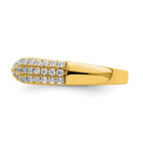 True Origin 14k 1/2 carat Lab Grown Diamond VS  D E F  Fancy Band