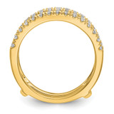 True Origin 14k 1/2 carat Lab Grown Diamond VS DEF Ring Guard