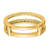 True Origin 14k 1/2 carat Lab Grown Diamond VS DEF Ring Guard