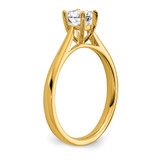 True Origin 14k 1/2 carat Lab Grown Diamond VS/SI+ G+ Round Solitaire Engagement Ring