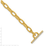 True Origin 14k 1/3 carat Lab Grown Diamond VS D E F 7 inch Toggle Bracelet