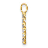 True Origin 14k 1/3 carat Lab Grown Diamond VS DEF Alphabet L Pendant