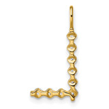 True Origin 14k 1/3 carat Lab Grown Diamond VS DEF Alphabet L Pendant