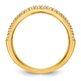 True Origin 14K 1/4 carat Lab Grown Diamond VS  D E F  Band