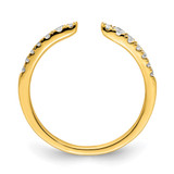 True Origin 14k 1/4 carat Lab Grown Diamond VS  D E F  Fancy Band