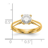 True Origin 14k 3/4 carat Certified Complete Lab Grown Diamond VS/SI+ G+ Round Solitaire Engagement Ring