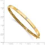 True Origin 14k 3/4 carat Lab Grown Diamond VS D E F 6.75 inch Bangle - BM-F385C63D-1285